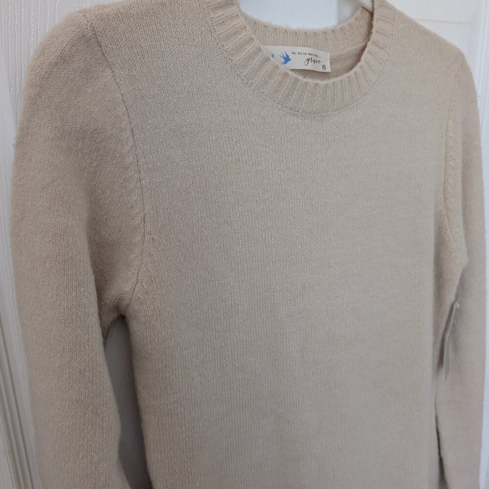 NWT Lizard Thicket cream bodycon sweater dress Medium boutique - Picture 2 of 12